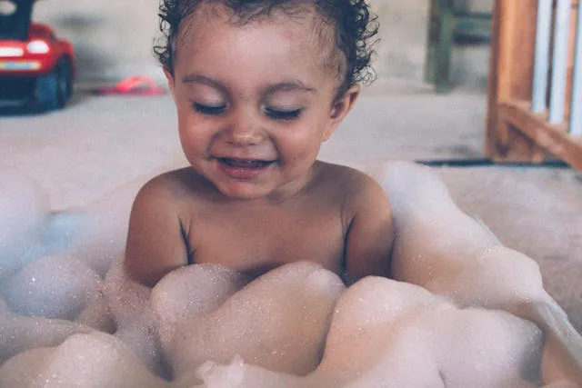 How about showering your baby