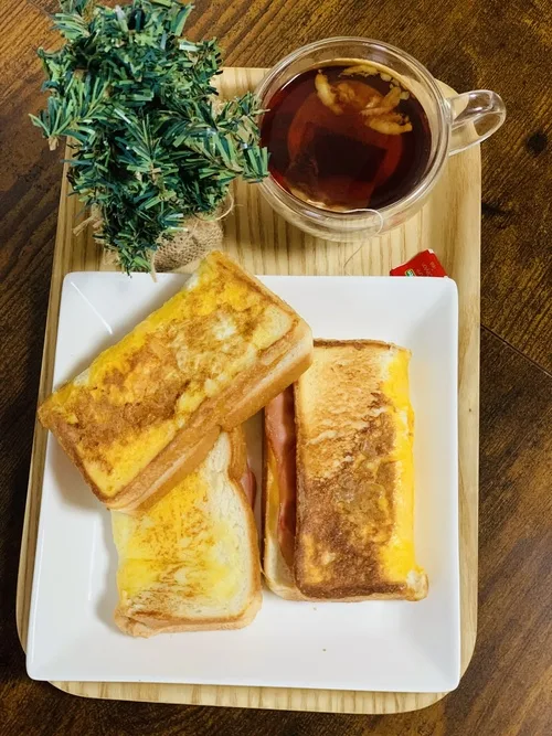 A simple and delicious bread sandwich